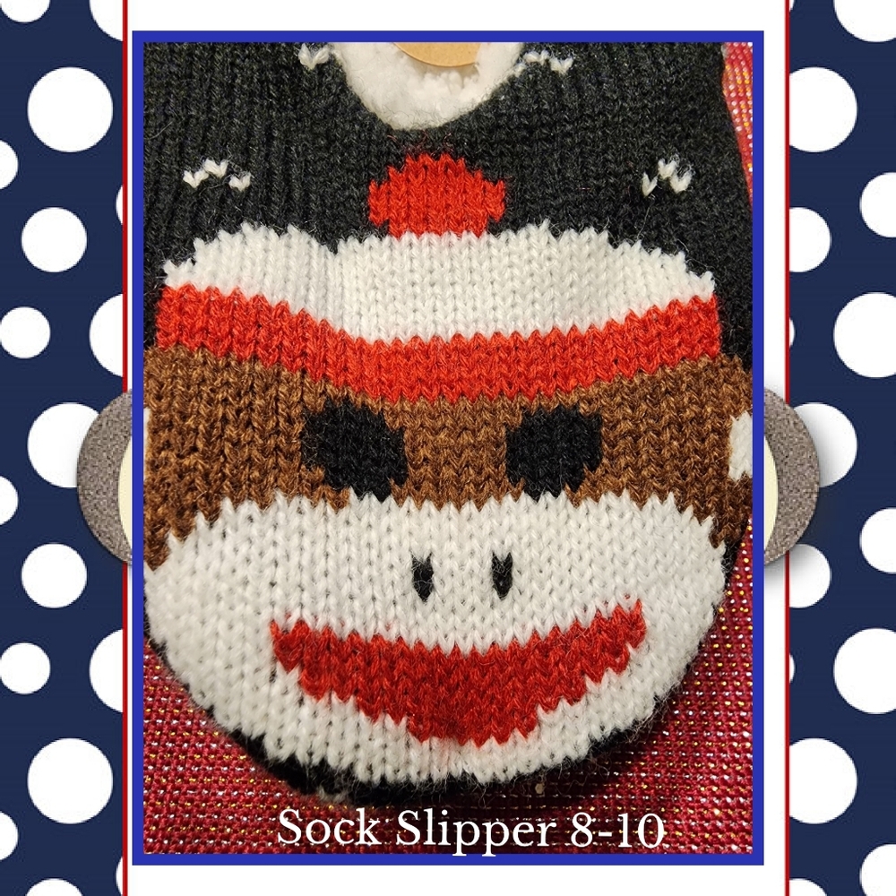 🐒 Sock Monkey Slippers